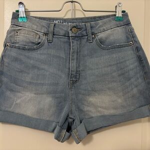 No Boundaries Blue Denim Jeans with Gold Stitching